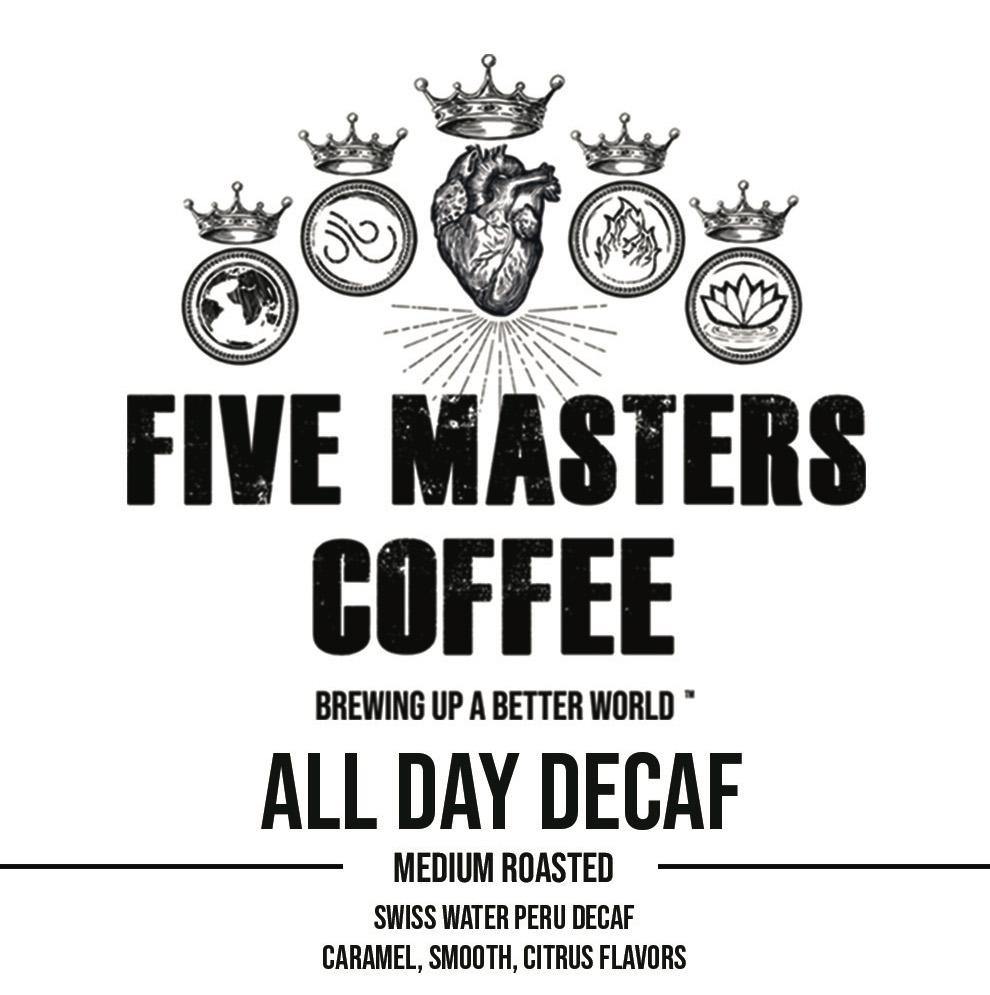 ALL DAY DECAF ORGANIC - Five Masters Coffee